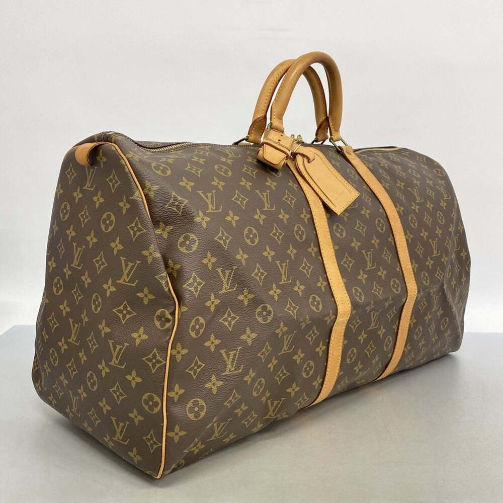 LOUIS VUITTON Brown Monogram Keepall 60 Boston Bag - Picture 2 of 11